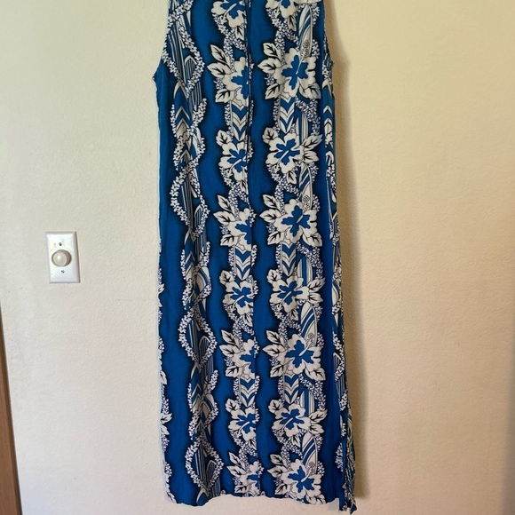 Tiki Palm Hawaiian Midi Dress Size Large Hawaiian - Picture 3 of 12